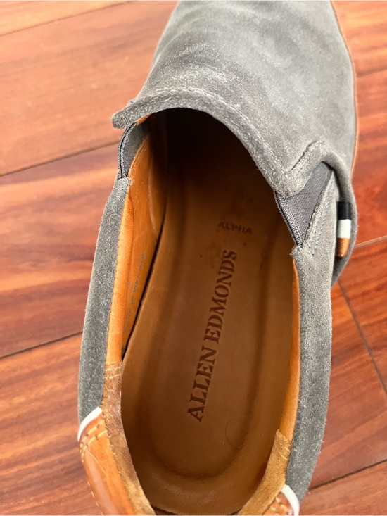 Men\'s Allen Edmonds Magnet Grey Suede Slip-On Casual Sneakers Sz 7D main image 7